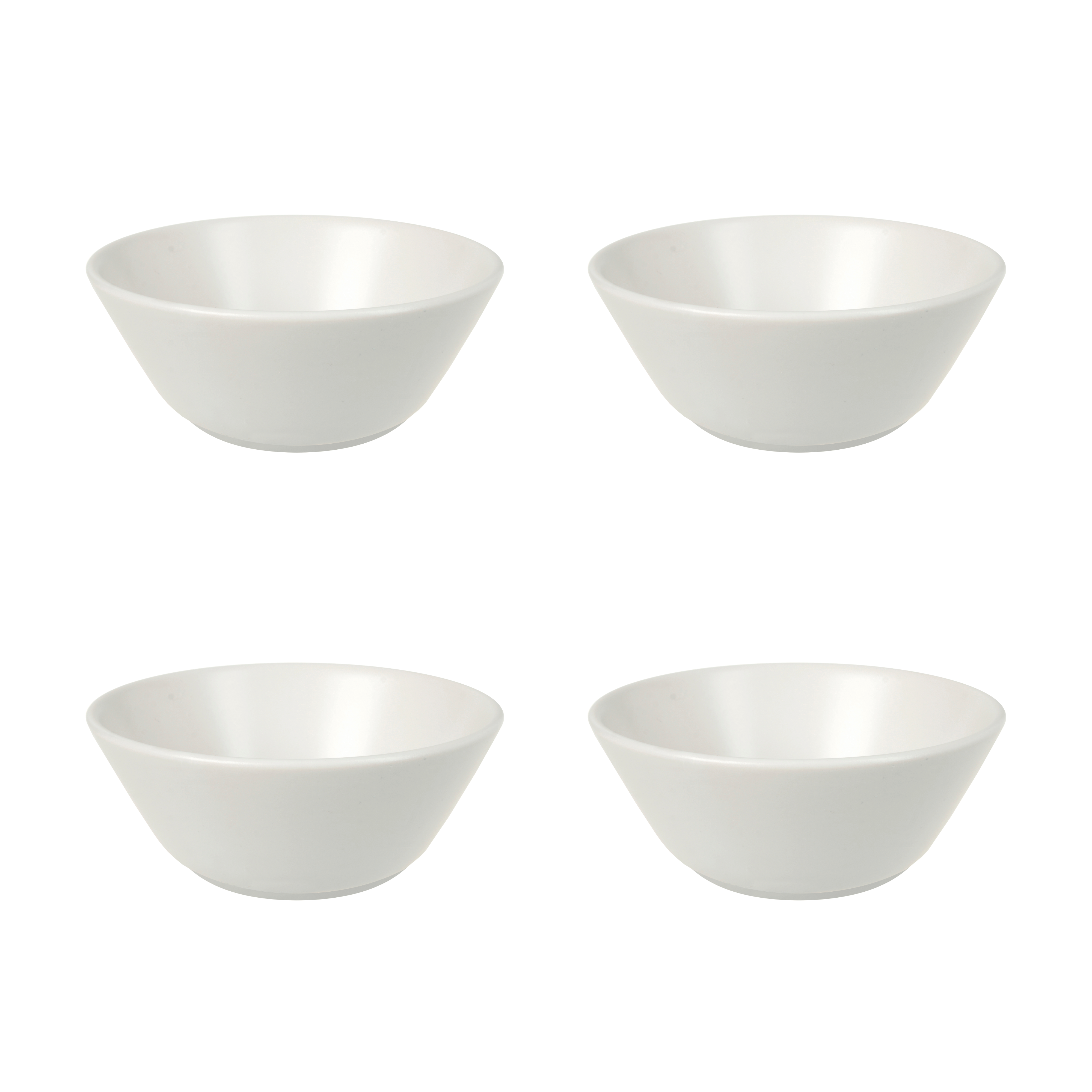 Set x 4 Bowls Compoteras Dips Postre 14 cm Ceramica Hitit Mate Aston