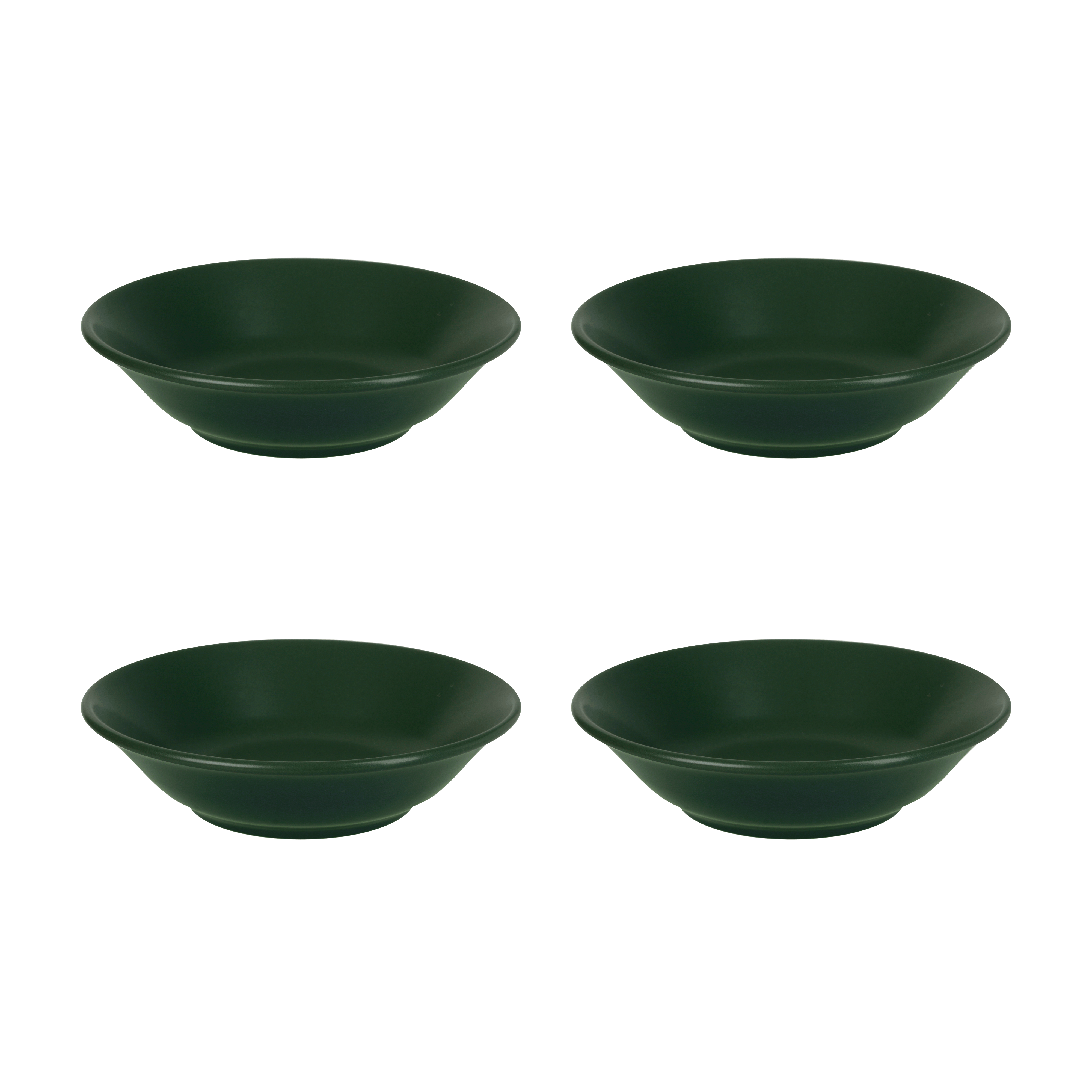 Set x 4 Bowl Hondo 17,5 cm Ceramica Hitit Mate Aston Verde
