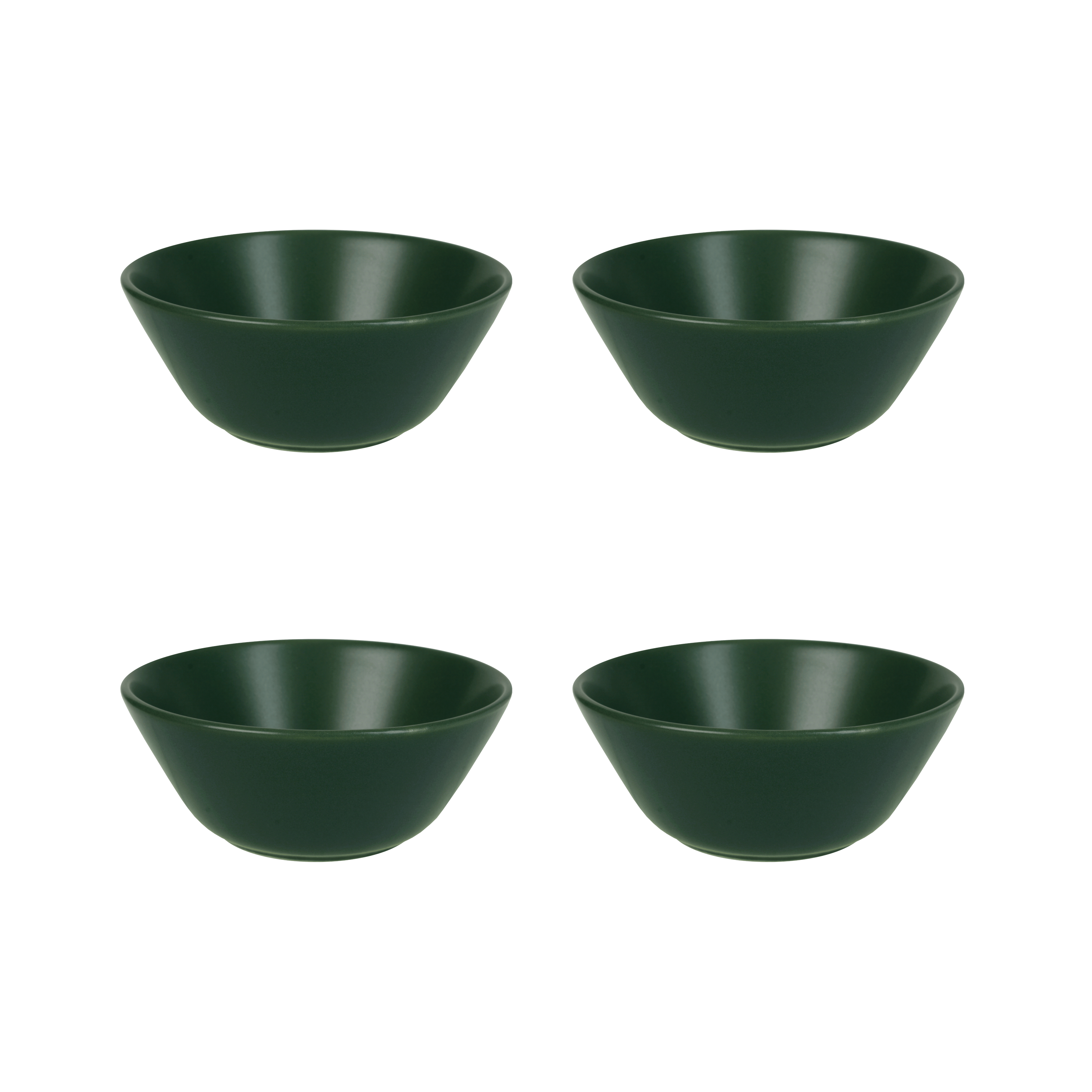 Set x 4 Bowls Hondo 14 cm Ceramica Hitit Aston Verde Mate