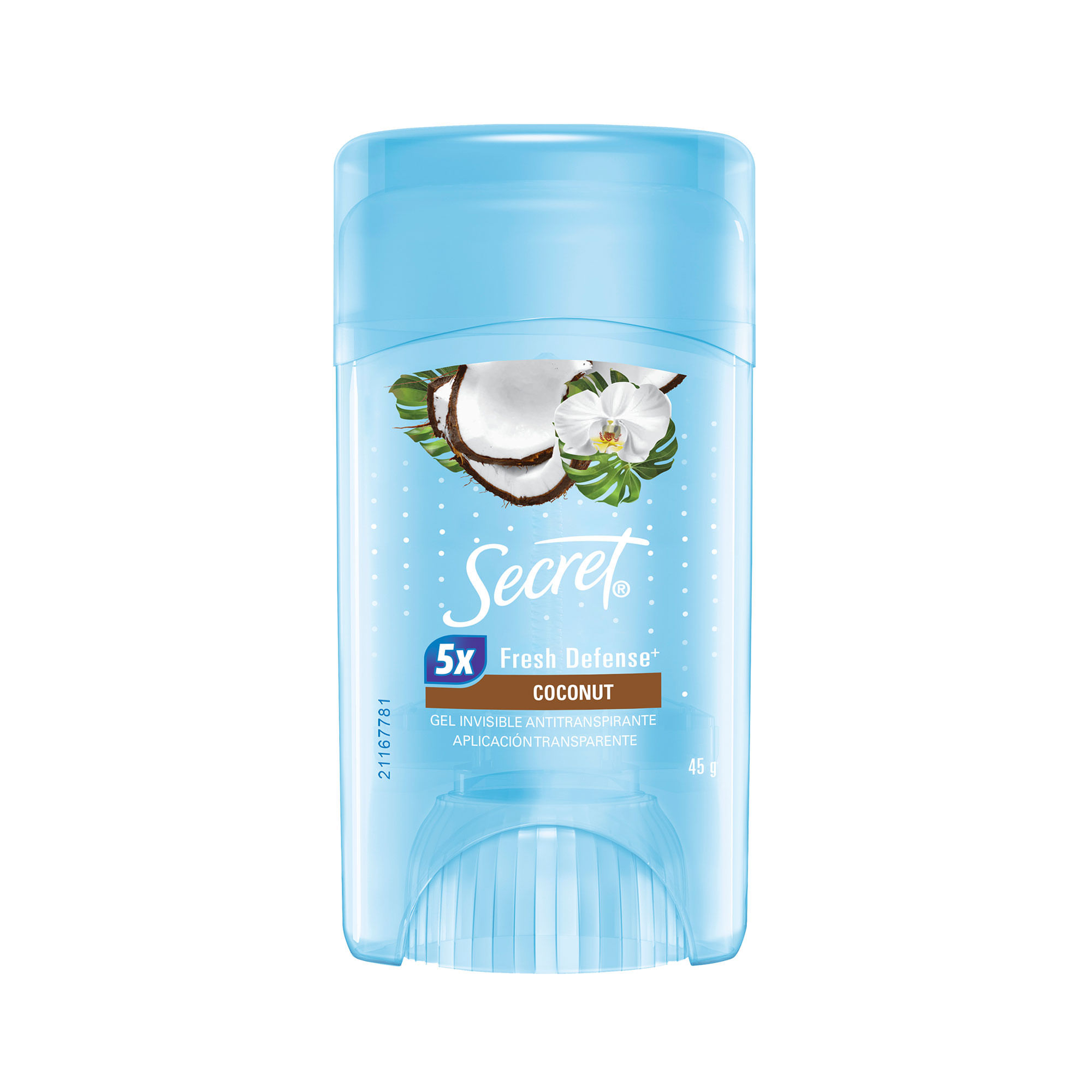 Antitranspirante en gel Secret Coconut 45 grs