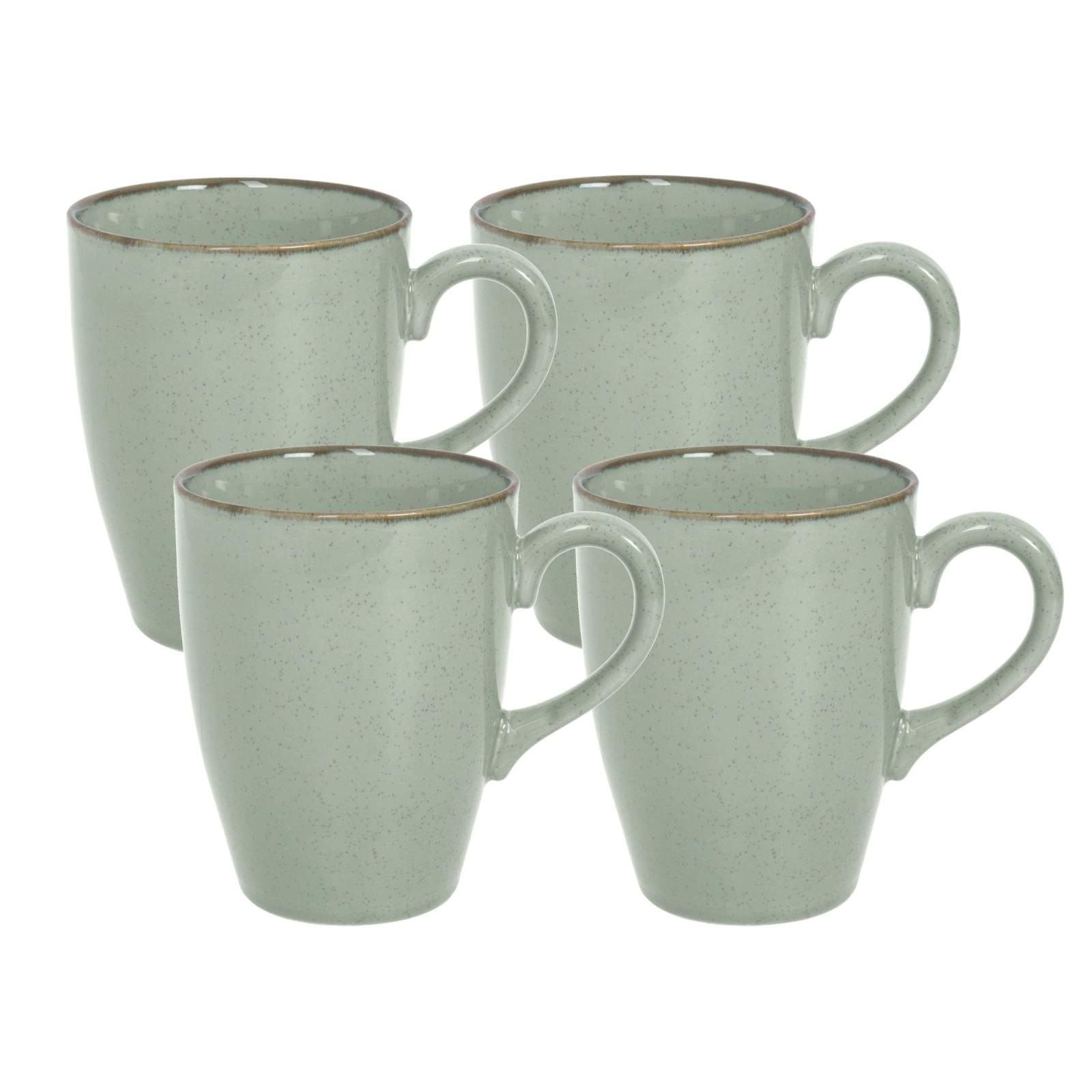 Set x 4 Jarro Taza Mug 350 Ml Porcelana Envejecido