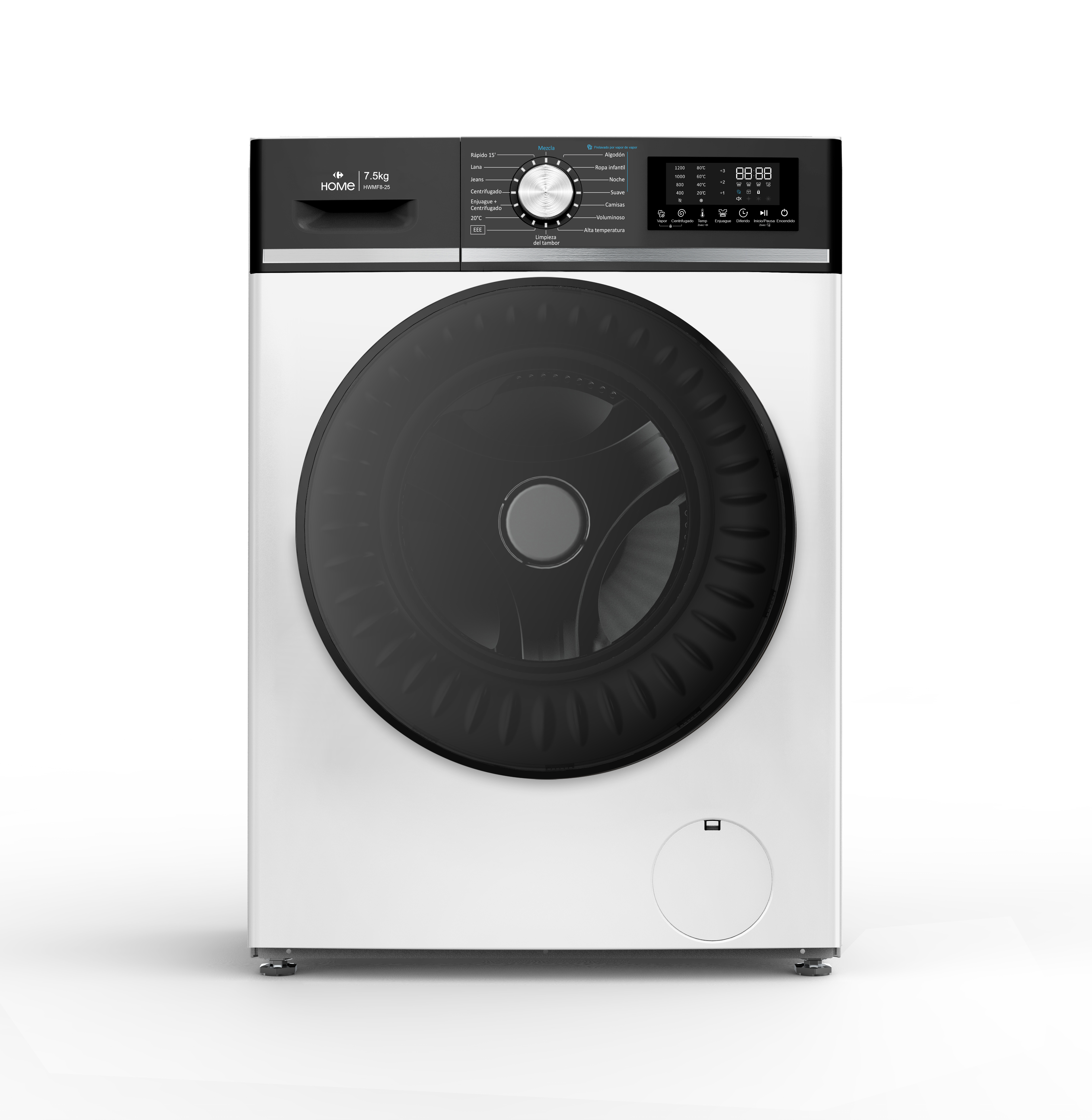 Lavarropas Carga Frontal Carrefour home 8Kg HWMF8 24