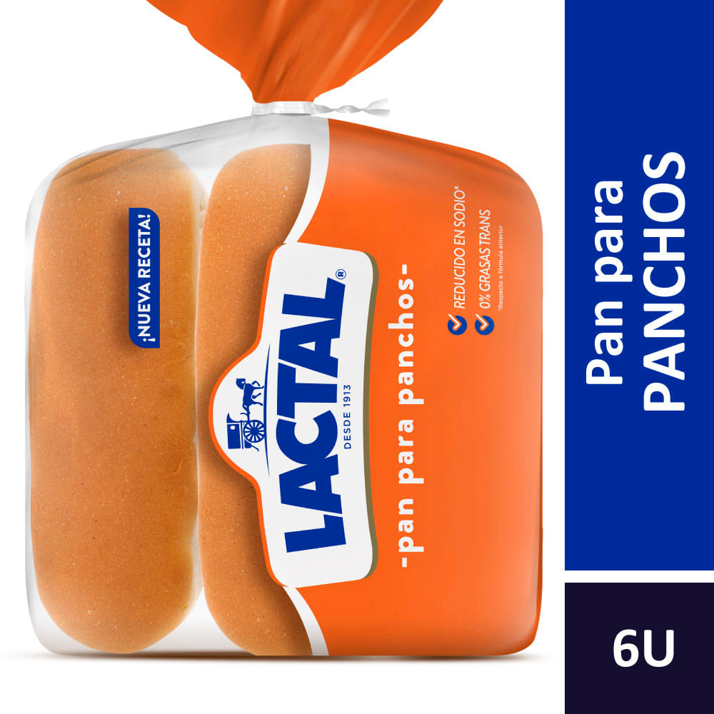 Pan de pancho Lactal 6 uni