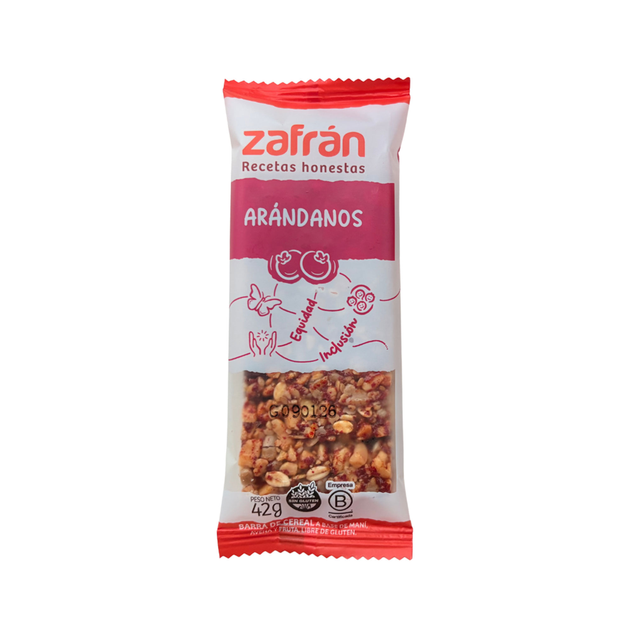 Barrita De Cereal Zafrán Arándanos 42 G