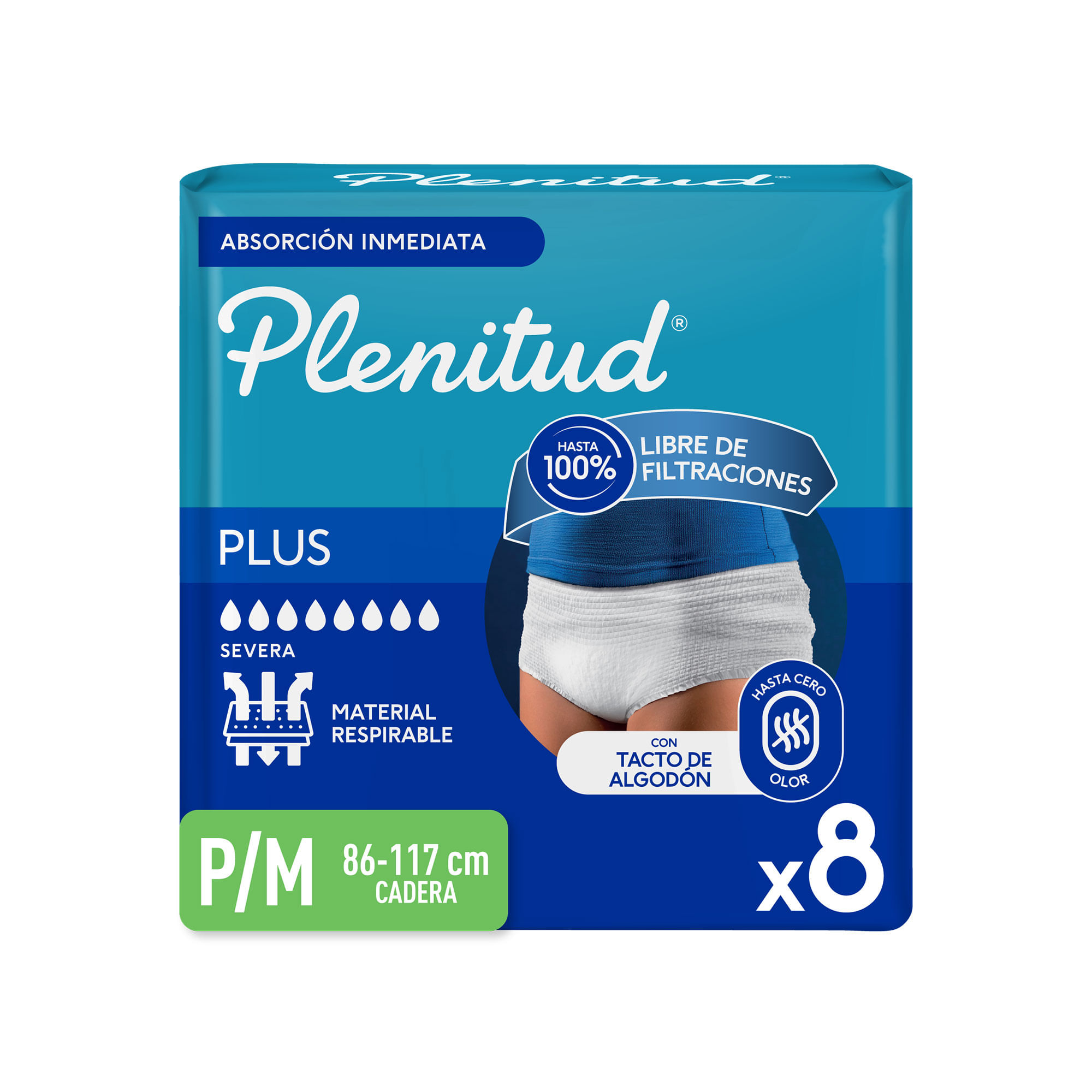 Pant Plenitud Protect Plus P/M 8 uni