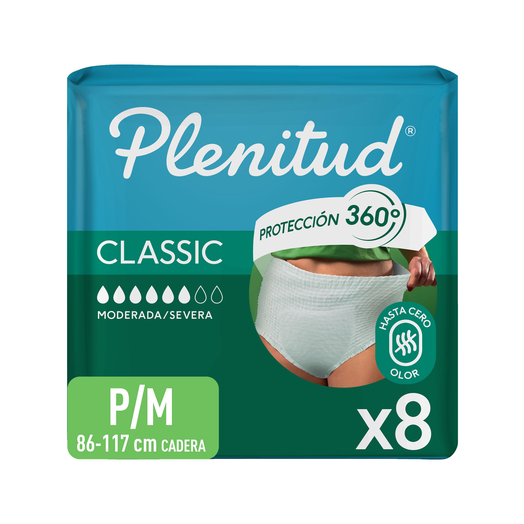 Pañales Para Adulto Plenitud Classic Pant P/M 8 U