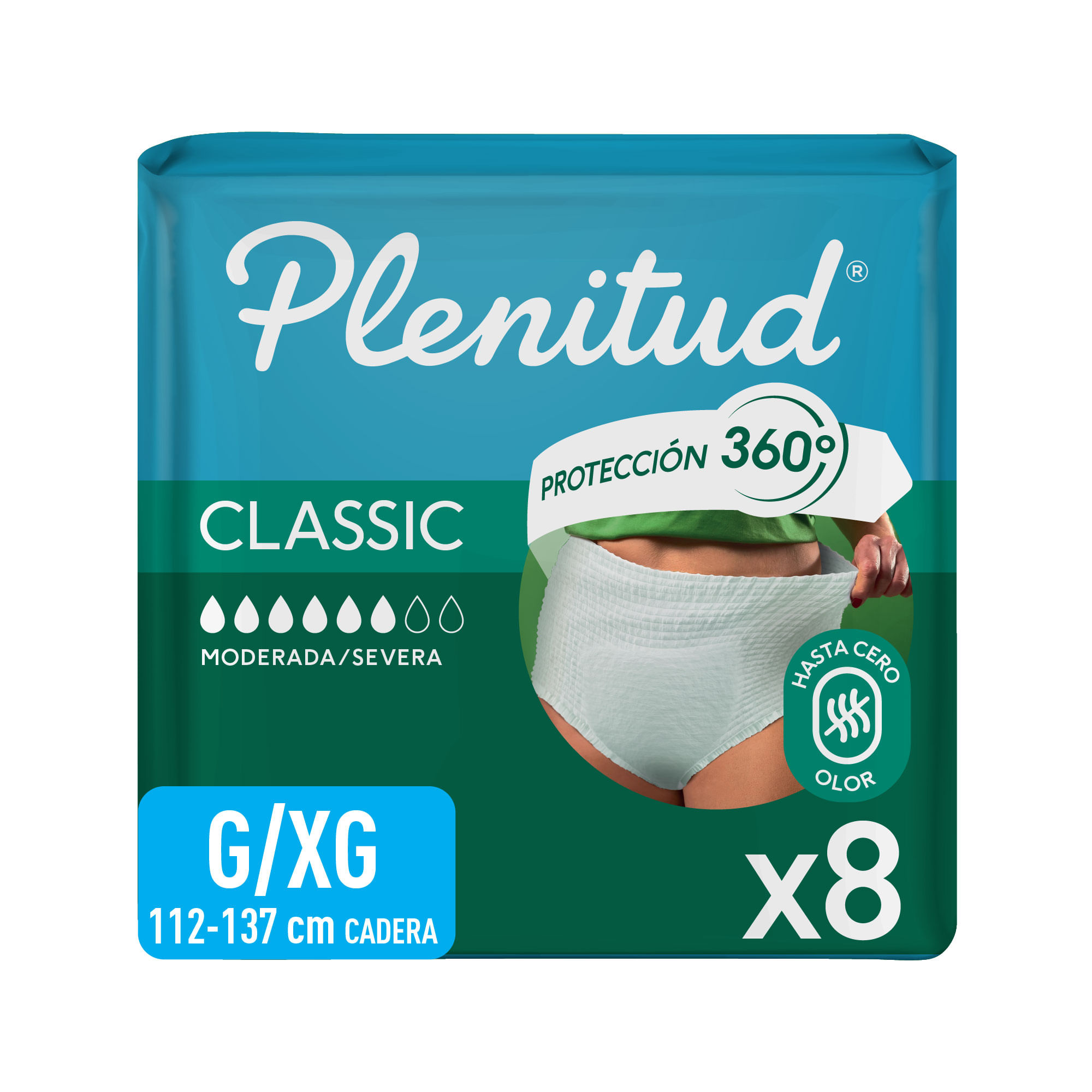 Pañales Para Adulto Plenitud Classic Pant G /Xg 8 U