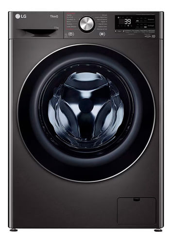 Lavarropas LG Inverter 6,5kg 6 Motion Dd Steam Carga Frontal