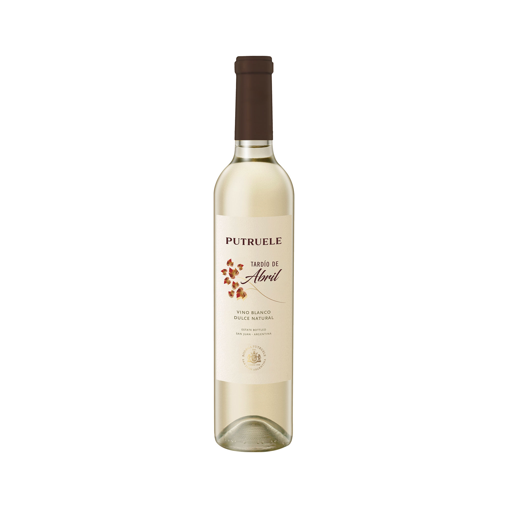 Vino blanco dulce Tardio de Putruele en botella 500 ml