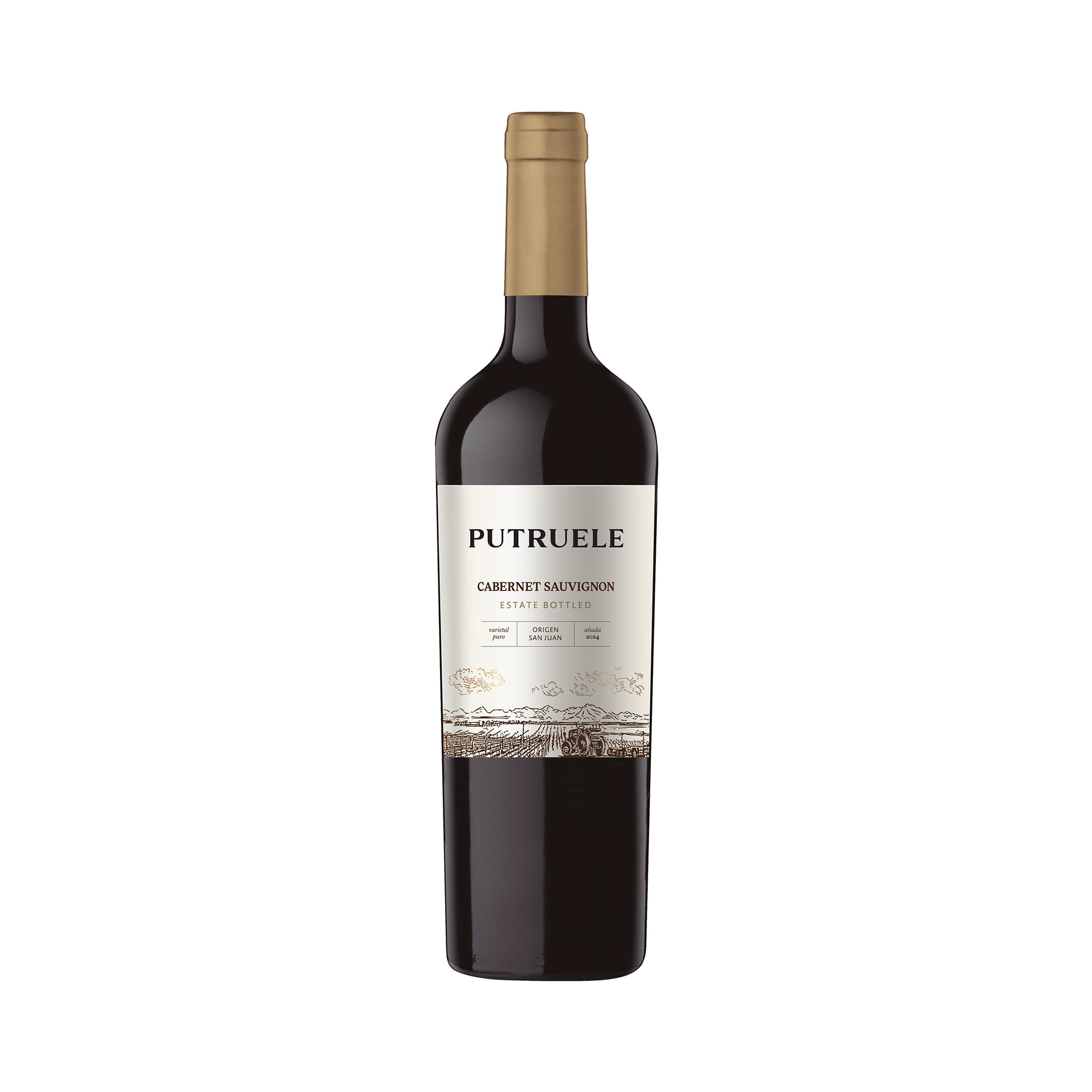 Vino tinto Cabernet Sauvignon Putruele en botella 750 ml
