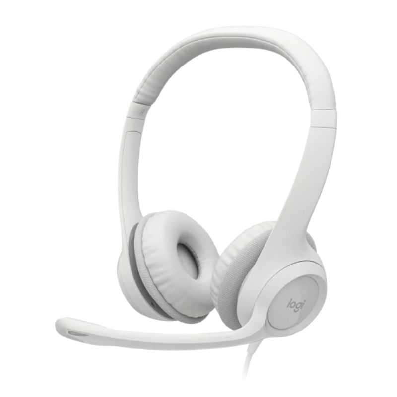 Auricular c/mic Logitech clear chat comfort usb h390 white(pn: 981-001285)