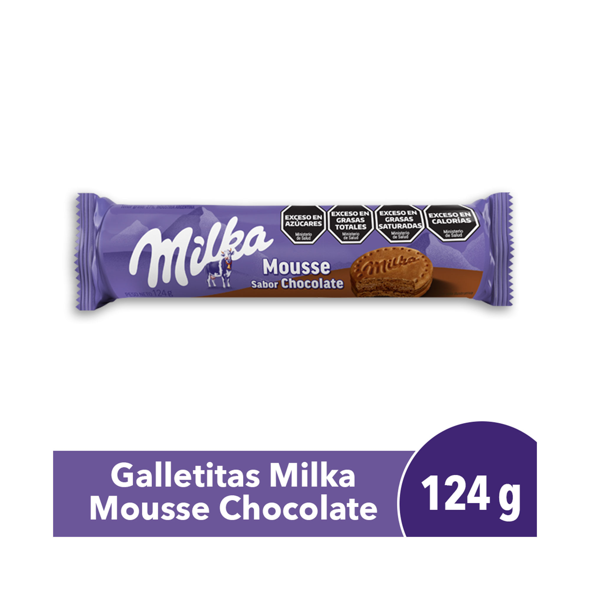Galletitas Dulces Milka Mousse Chocolate 116 G