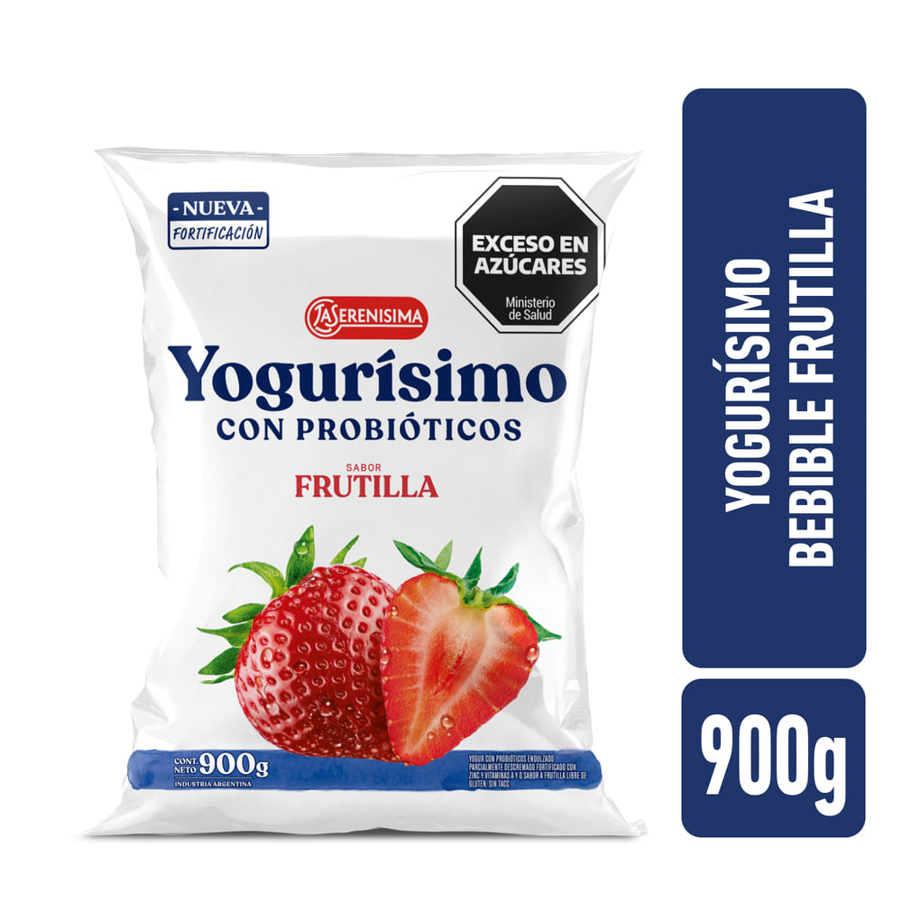 Yogur Bebible Yogurísimo Sabor Frutilla 900 G