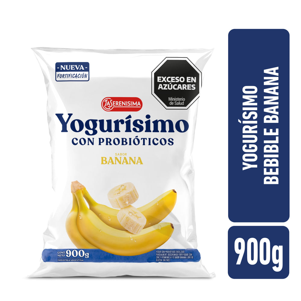 Yogur Bebible Yogurísimo Sabor Banana 900 Ml