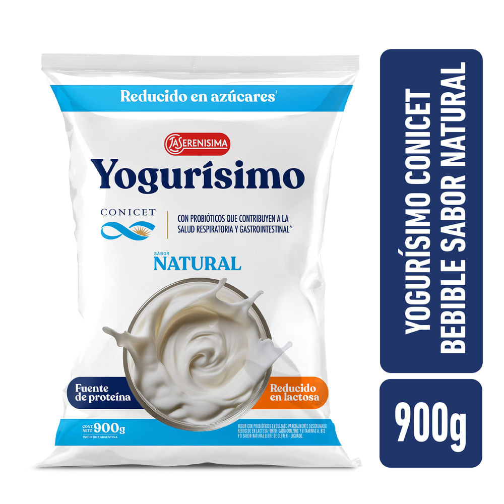 Yogur Bebible Yogurísimo Conicet Natural 900 G