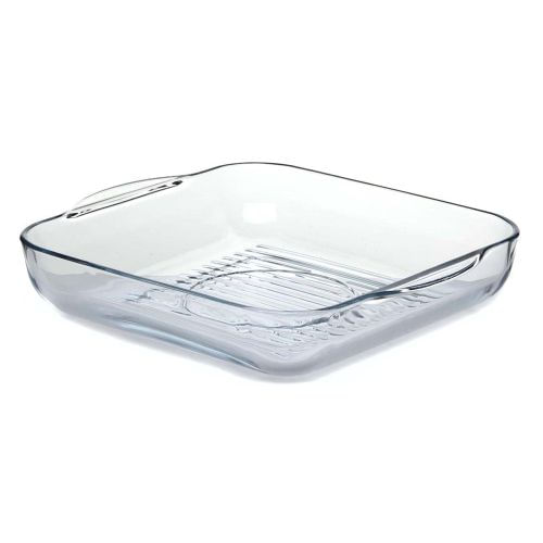 Fuente Asadera Vidrio Borosilicato Horno Grill con Asas 28 cm Borcam Pasabahce