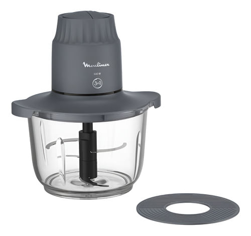 Picadora Choppeo Moulinex Xxl Bowl De Vidrio 500w 1 Litro - Negro