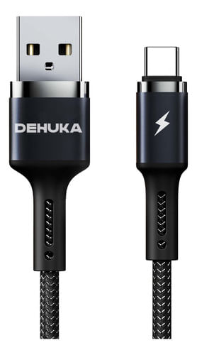 Dehuka Cable De Carga RáPida Usb A Tipo C Reforzado 1.2 Metros