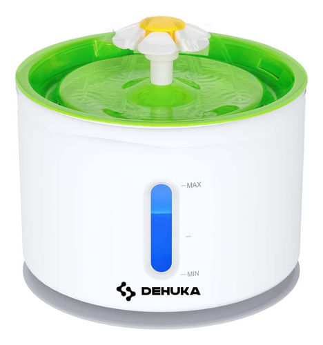 Fuente De Agua Recirculante Dehuka Silenciosa Para Perros Y Gatos 1.6 Litros