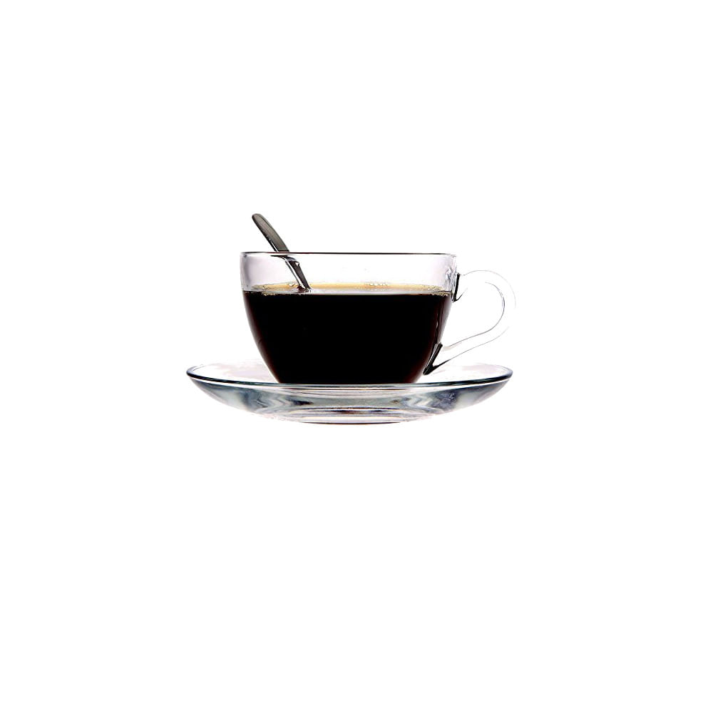 Set 6 Tazas Plato Cafe Espresso 90 Ml Chica Pasabahce Antiba