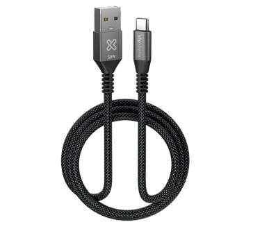 Cable Klipxtreme kx power go 650  kx usb-c cable 100w 10gbps 10ft/3m braided  (kac-650-10ft)