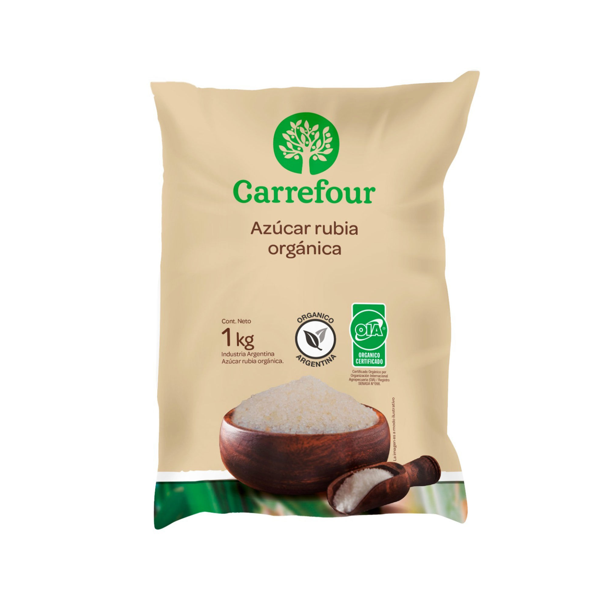 Azúcar rubia orgánica Carrefour Orgánico 1 kg