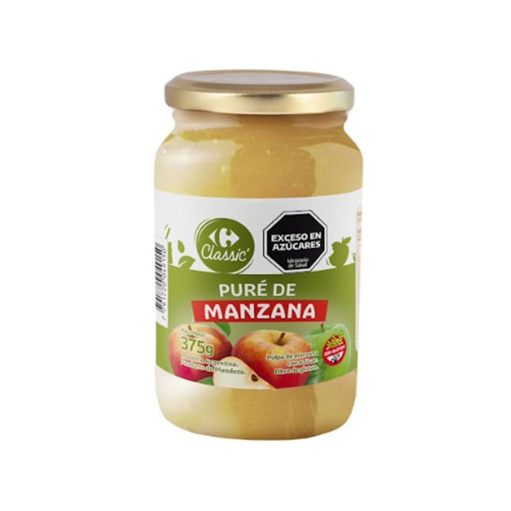 Puré de manzana Carrefour Classic 375 grs