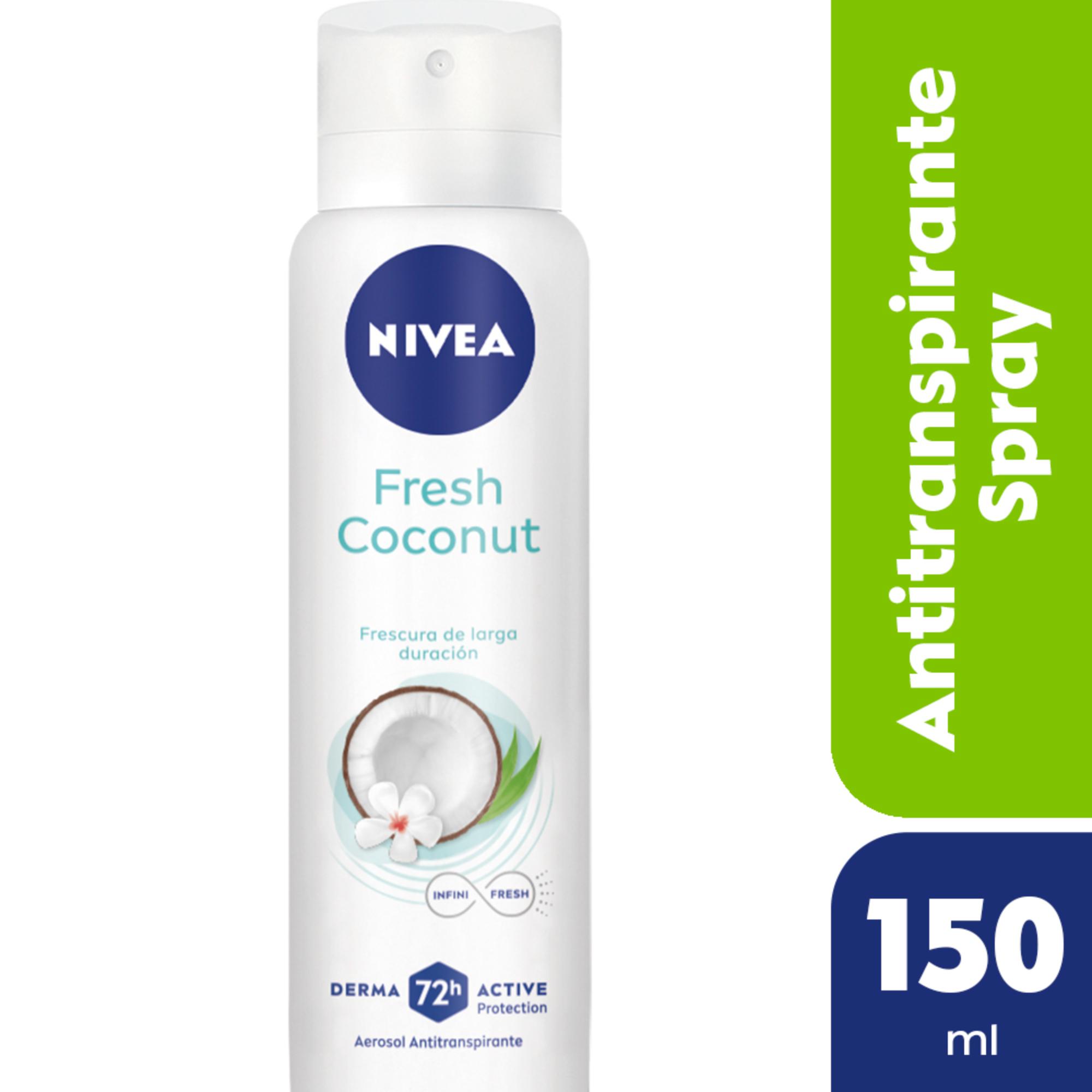 Desodorante Antitranspirante Femenino Nivea Fresh Agua De Coco Sin Siliconas X 150 Ml