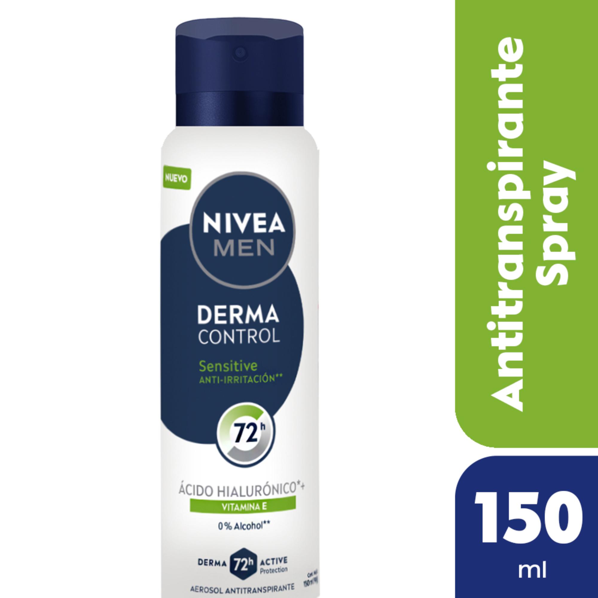 Desodorante antitranspirante Nivea Men derma control sensitive en aerosol 150 ml