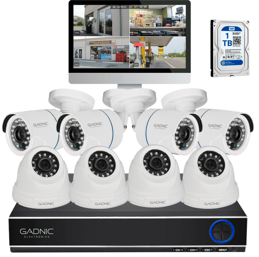 Kit De 8 CáMaras De Seguridad Ip Full Hd Gadnic Kp2p0040x (P2pkit14 + 4 P2p00025)