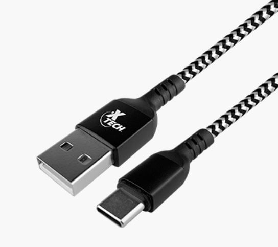 Cable Xtech conector tipo c macho usb 2.0 trenzado  1.80 m (xtc-511)
