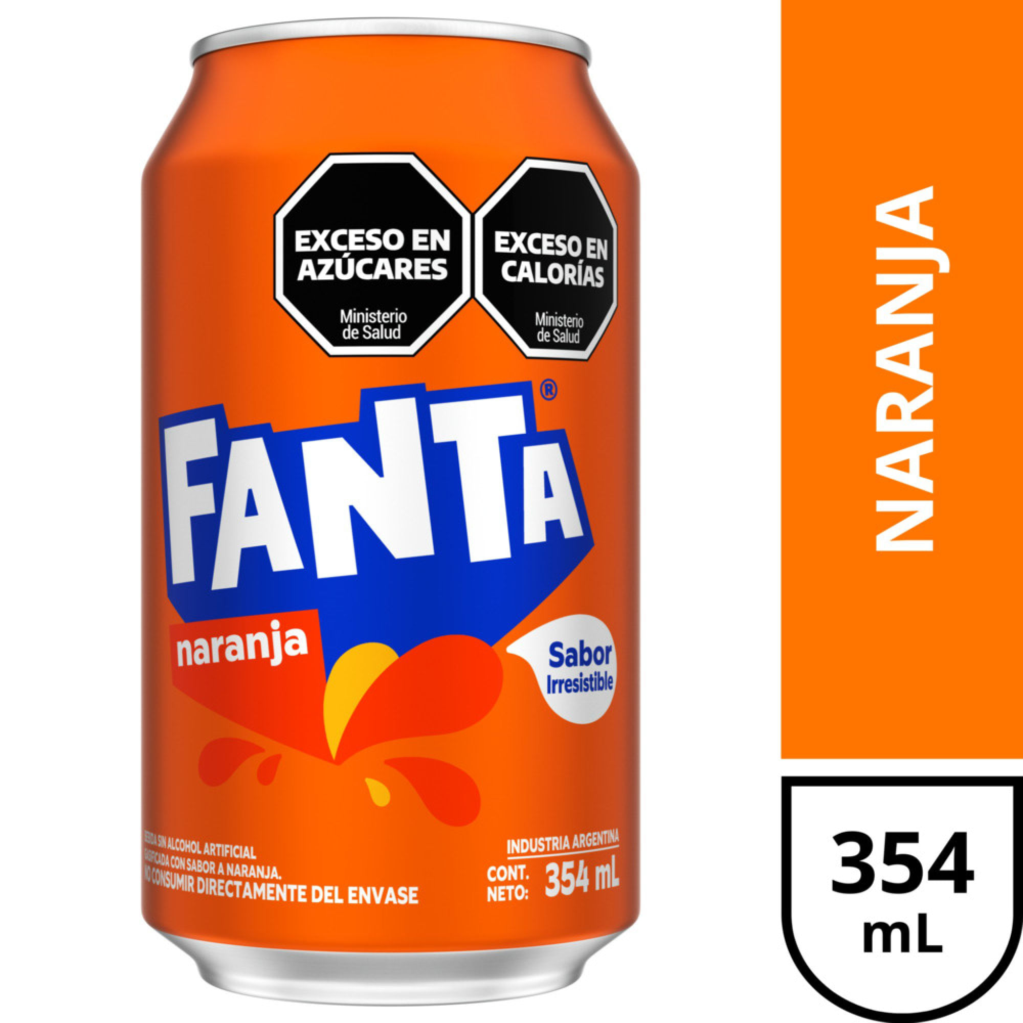 Gaseosa Fanta naranja 354 ml