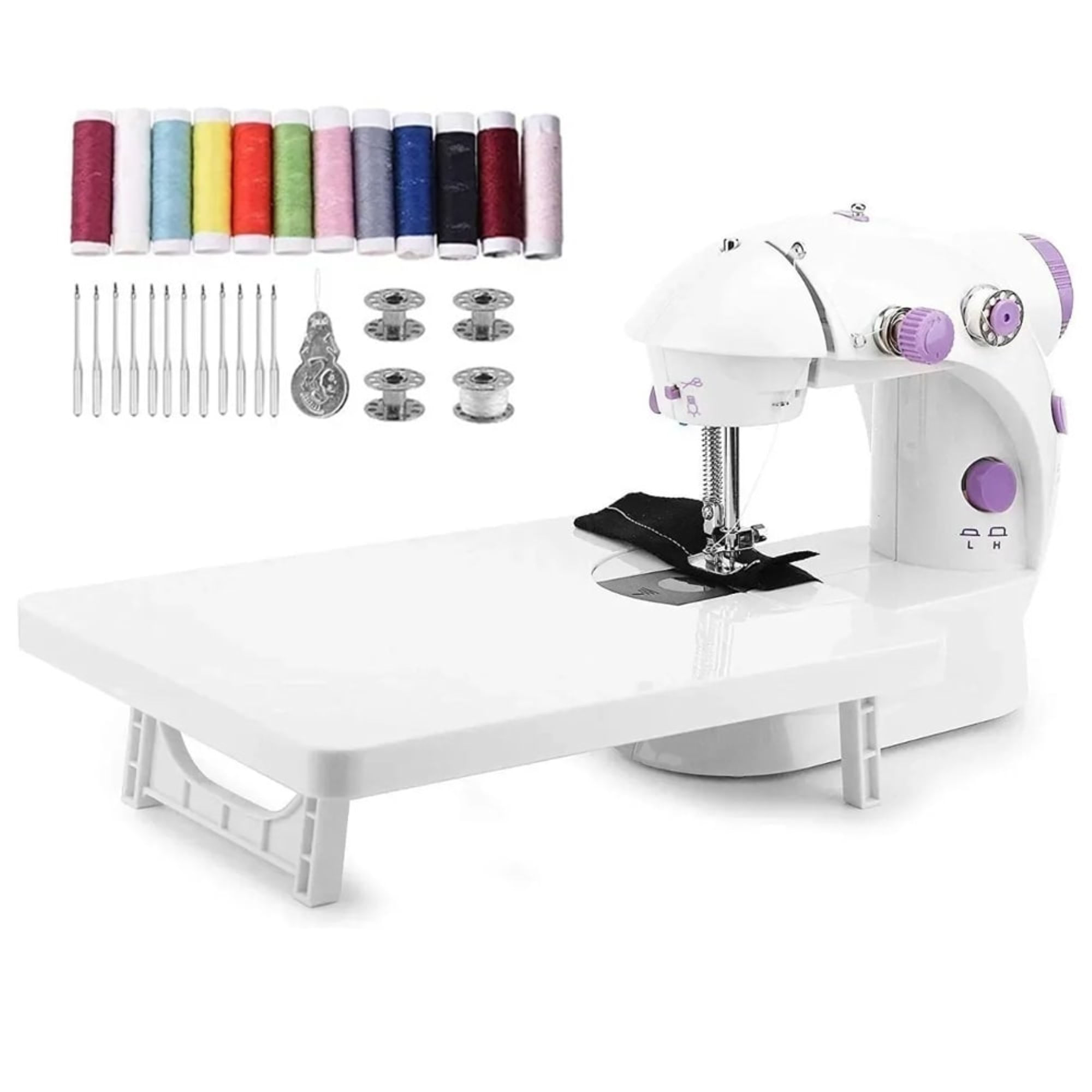 MáQuina De Coser Gadnic Sw2000 Pro HogareñA PortáTil Con Mesa Y Accesorios 2 Velocidades Luz Led