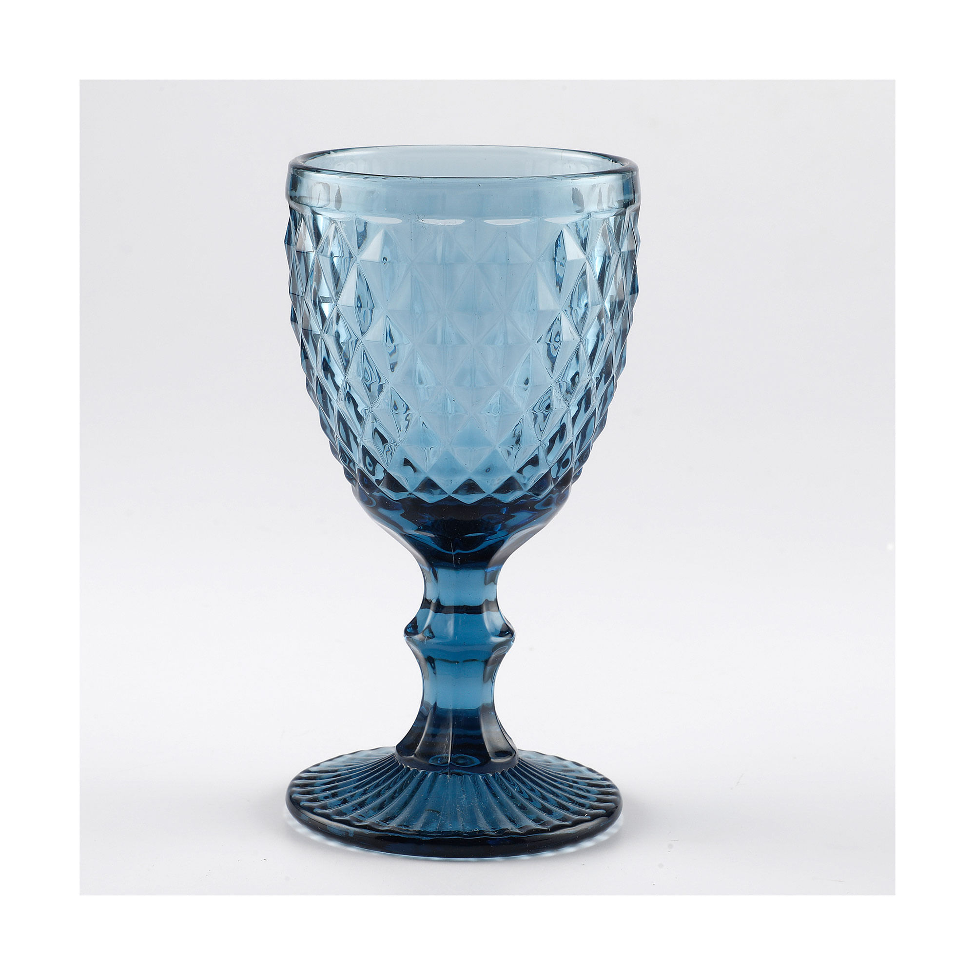 Copa Baroque labrada color azul