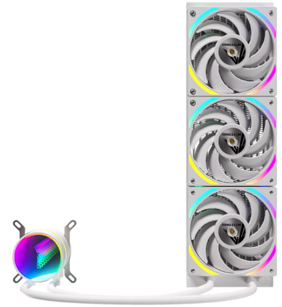 Water cooling Formula V line oasis l360 argb white (360w tdp, am4/am5/rt4/1700/1200/1151)