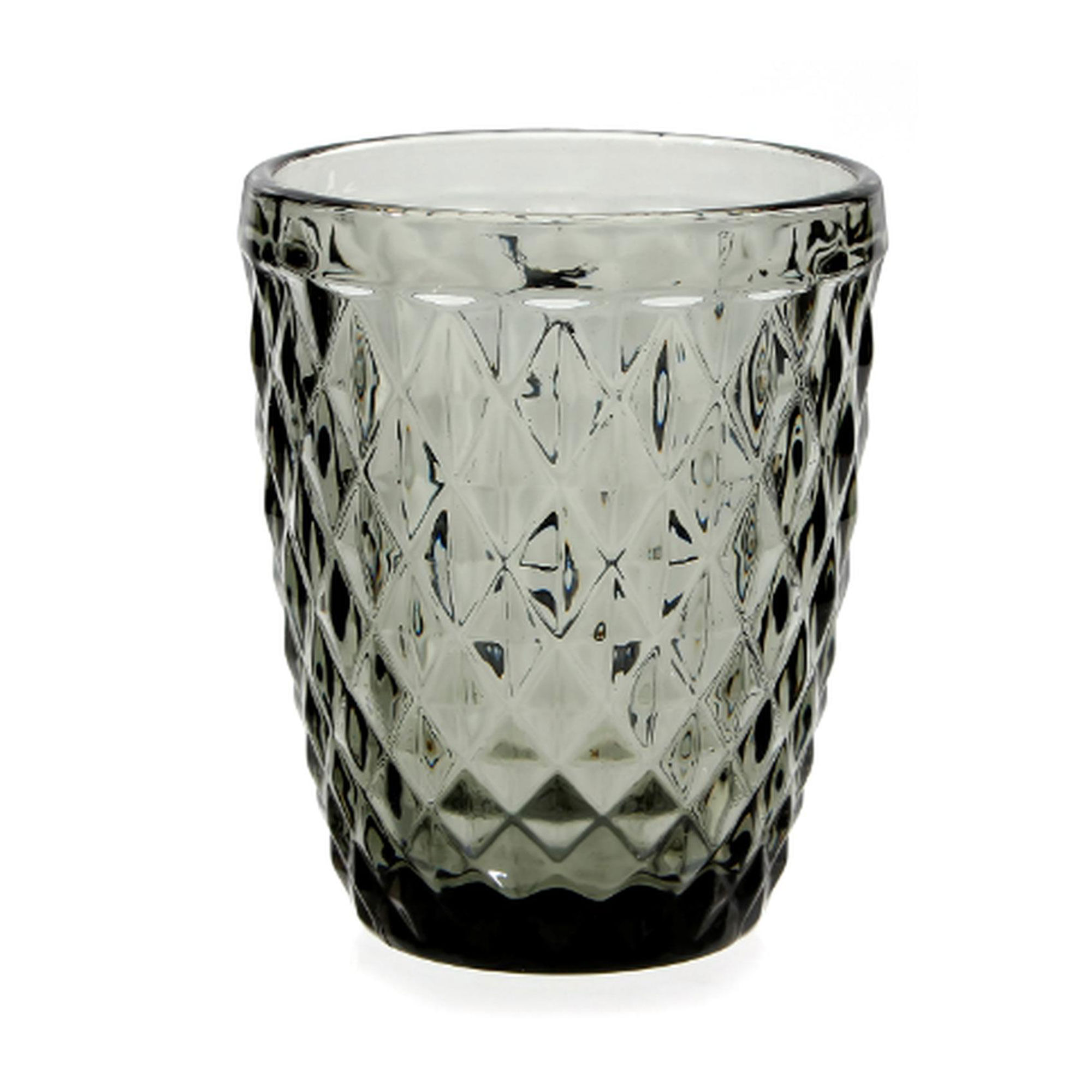 Vaso gsa Baroque labrado color gris