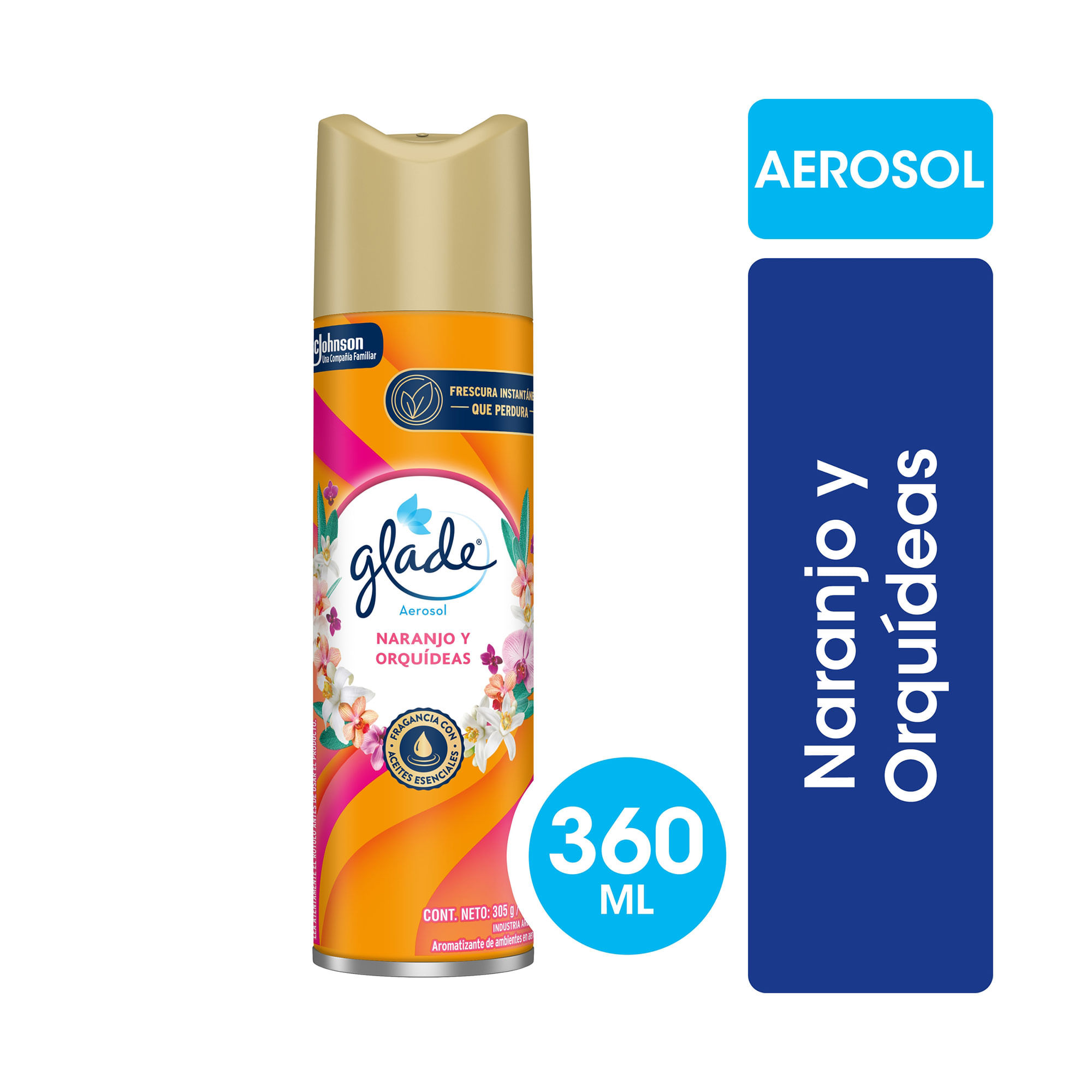 Desodorante Ambiental Glade Naranjo Y Orquídeas 360 Ml