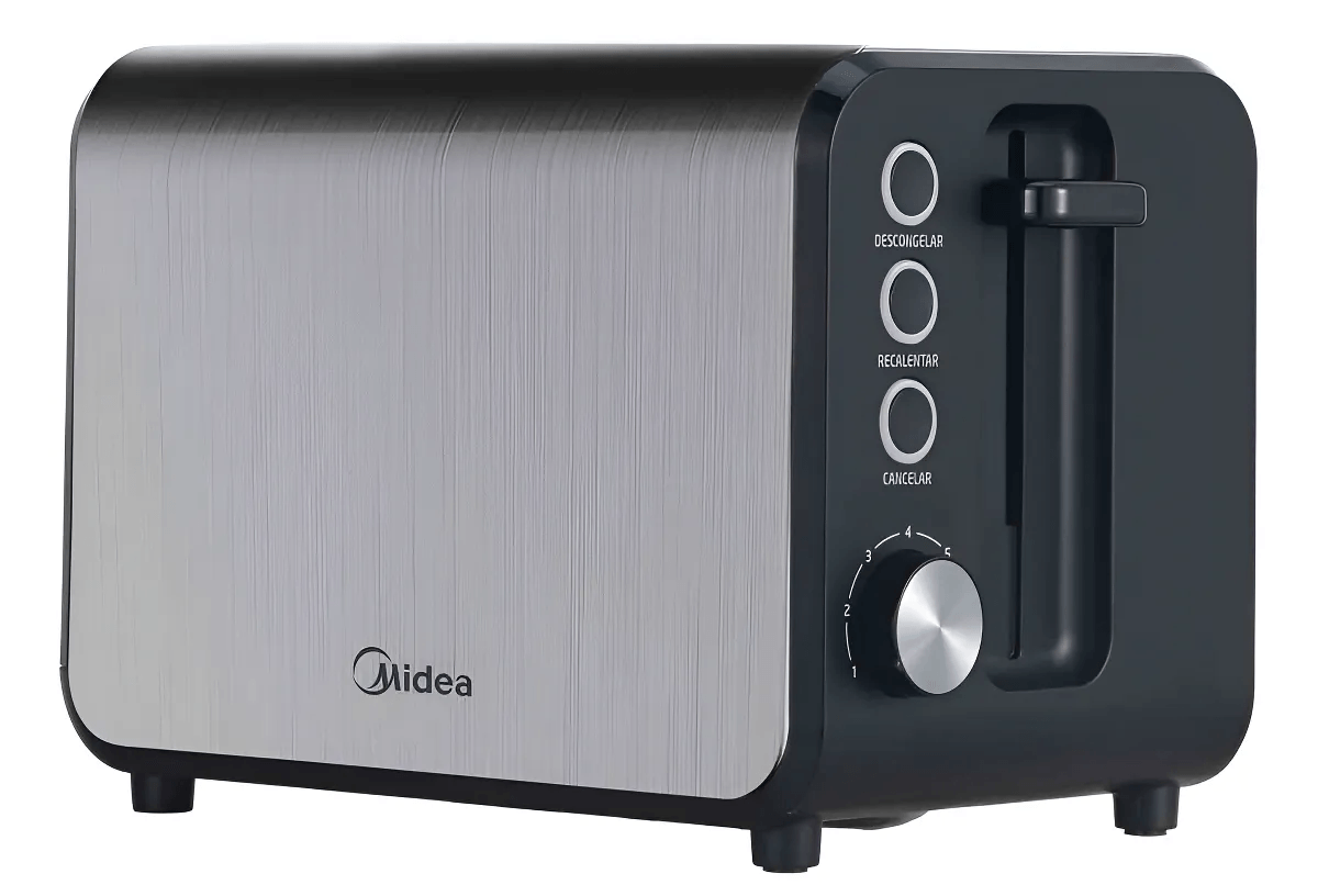 Tostadora EléCtrica Midea Inox Color Inoxidable