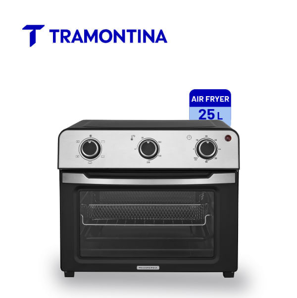 Horno Electrico Tramontina Glass Cook 25l He Air Fryer Grill Negro
