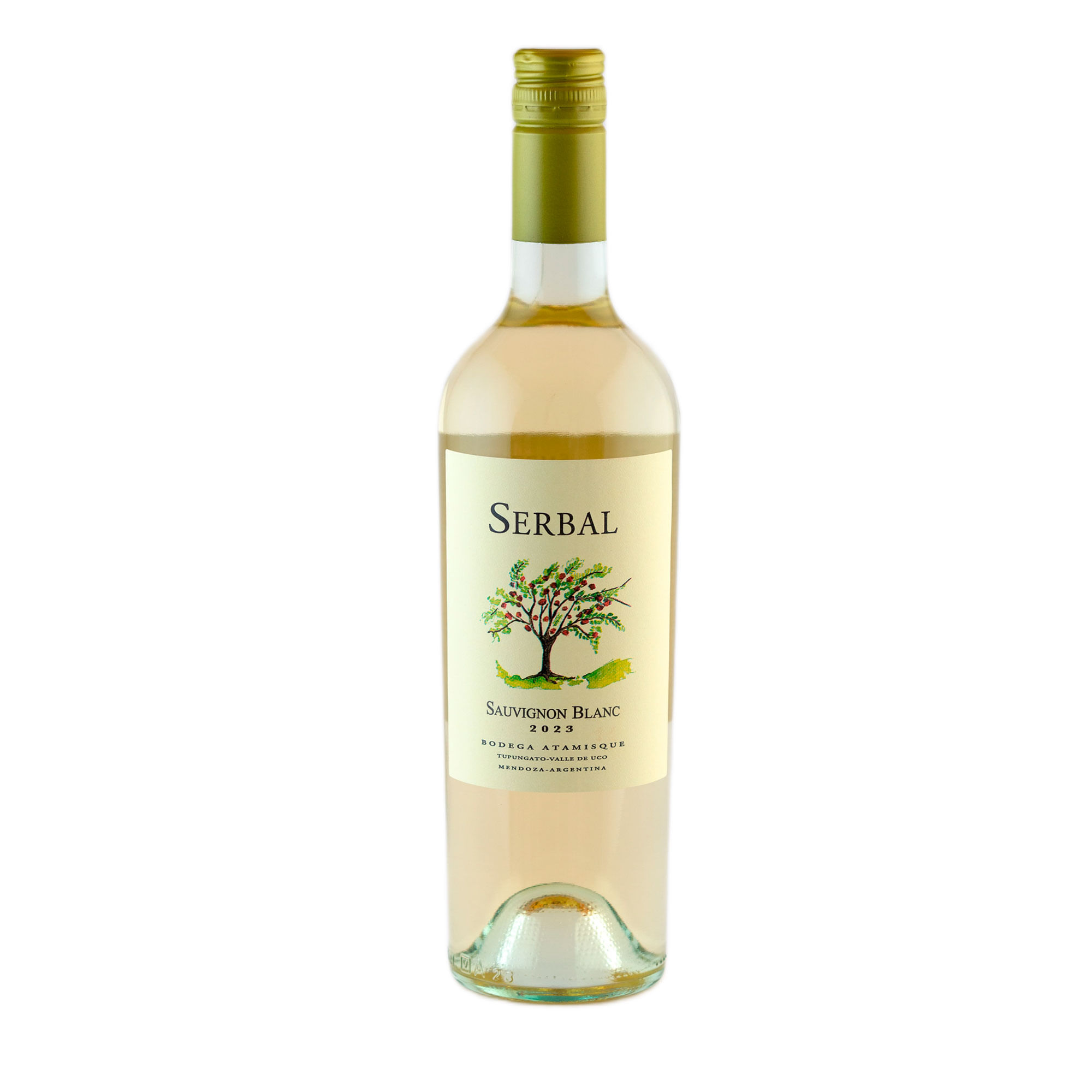 Vino blanco Sauvignon Blanc Serbal en botella 750 ml
