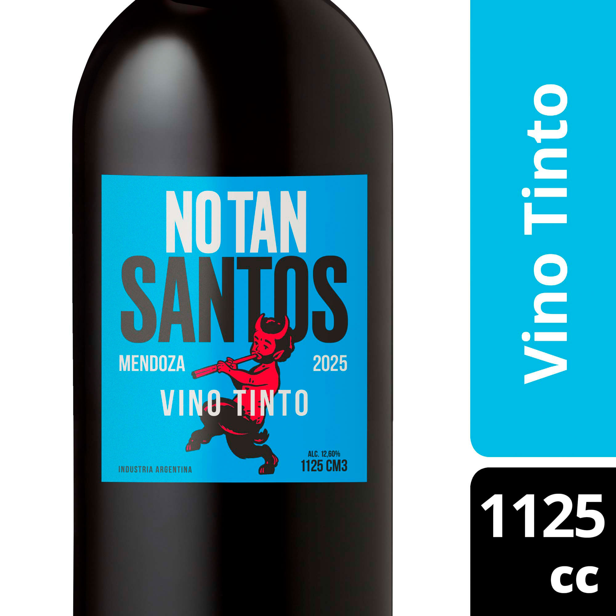 Vino tinto clásico No Tan Santos en botella 1.125 lts