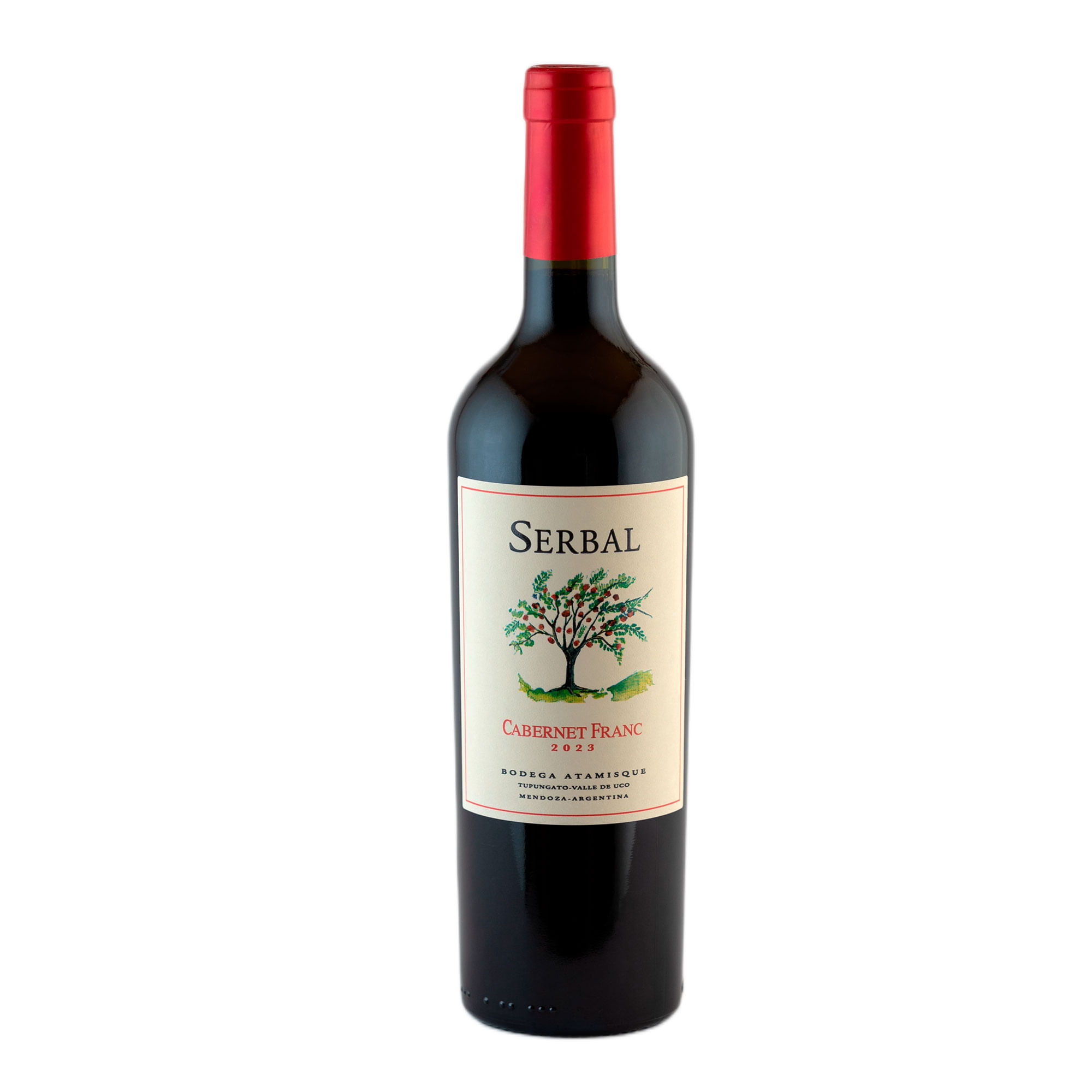Vino tinto Cabernet Franc Serbal en botella 750 ml