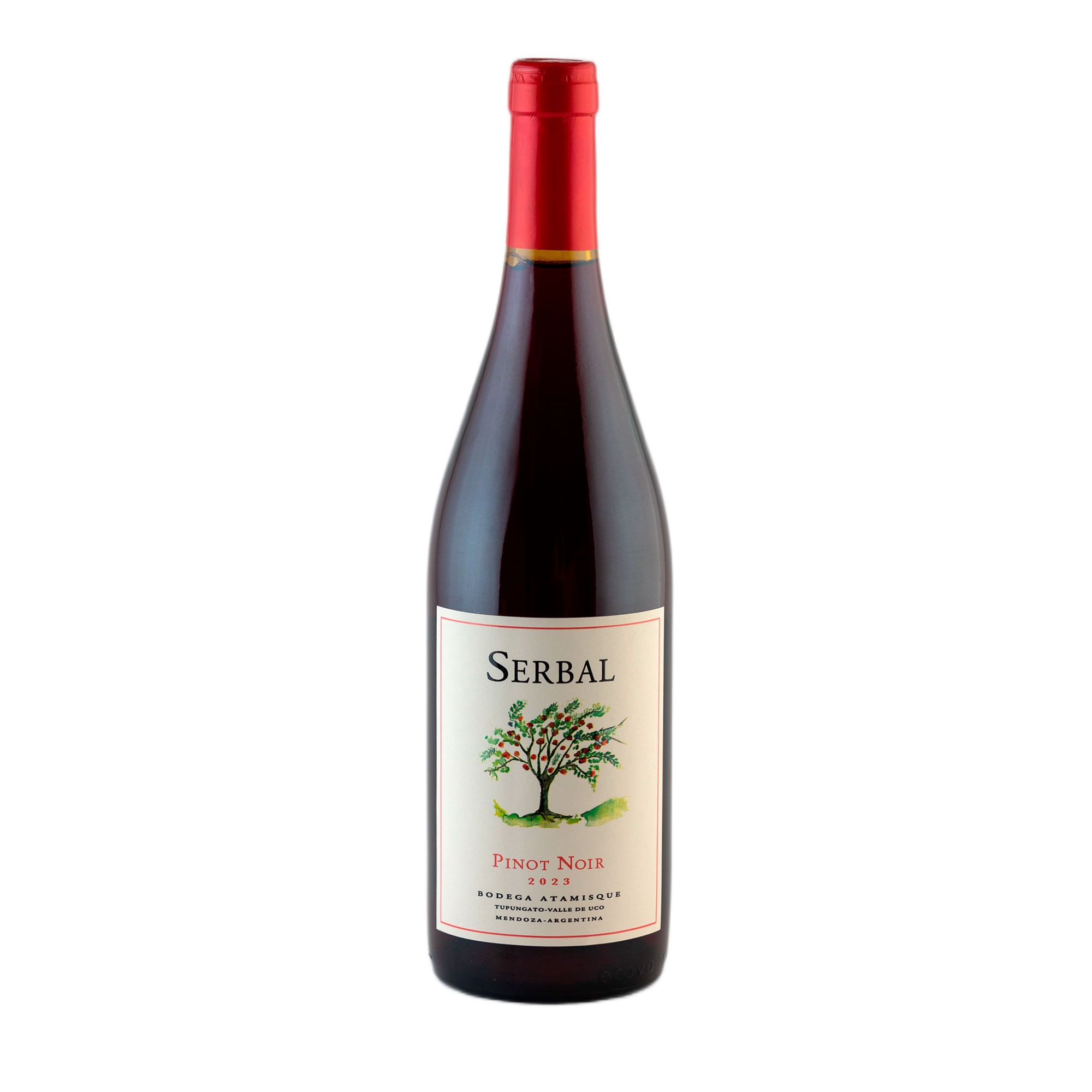 Vino tinto Pinot Noir Serbal en botella 750 ml