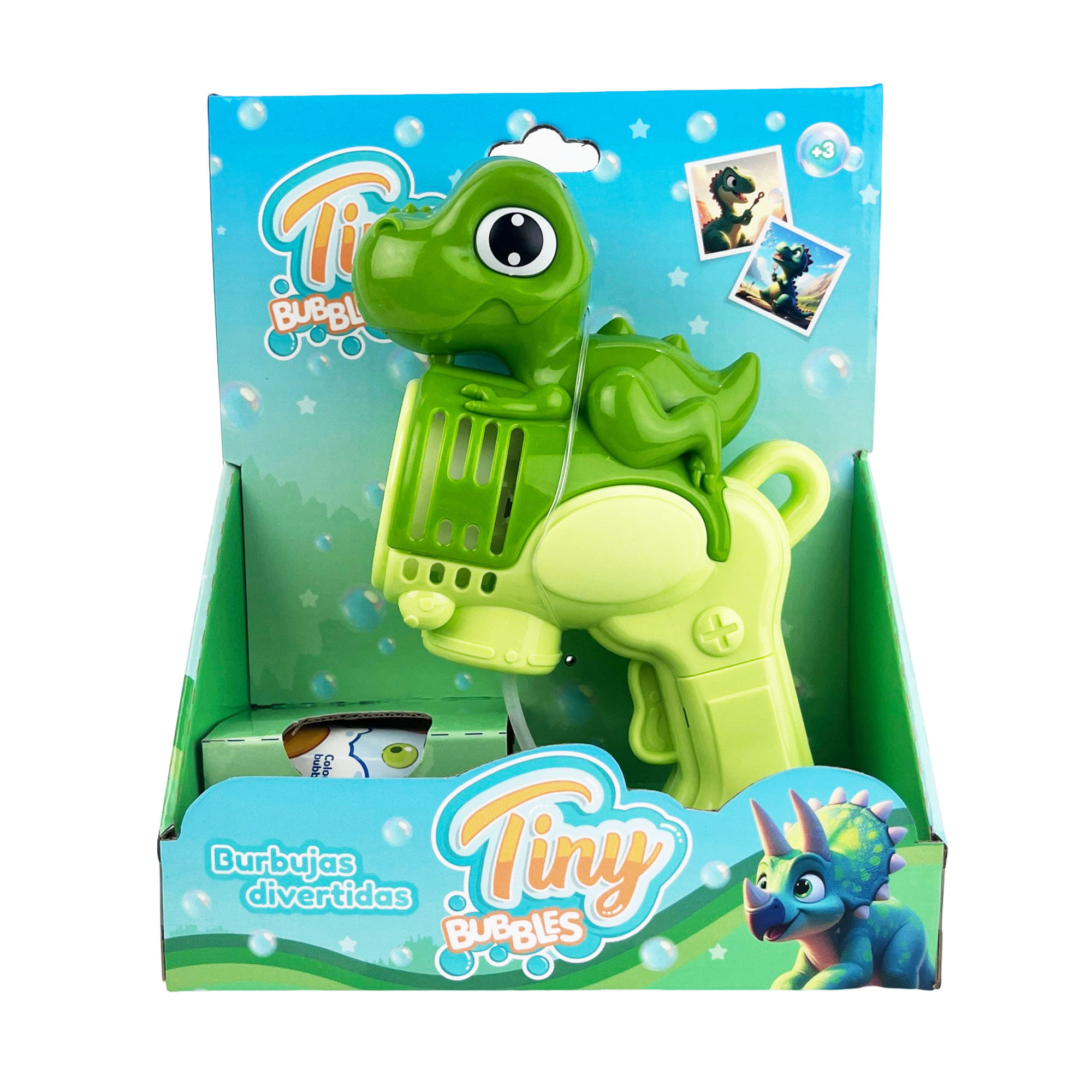 Burbujero Tiny dinosaurio a pilas