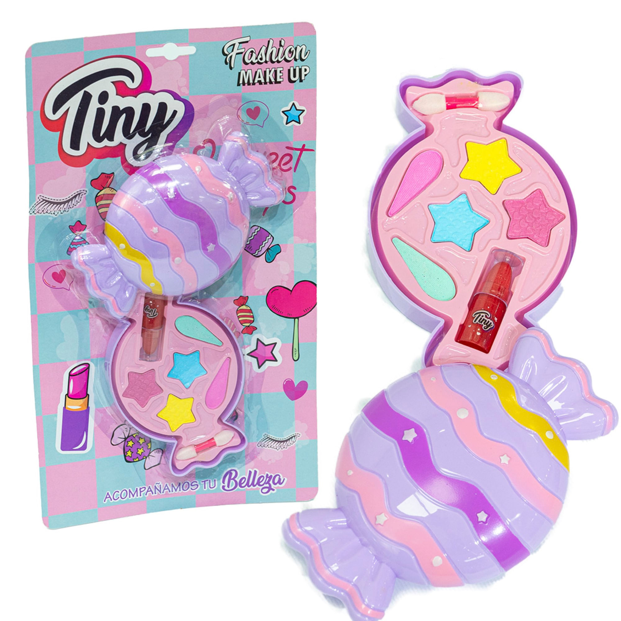 Set de maquillaje Tiny caramelo blister