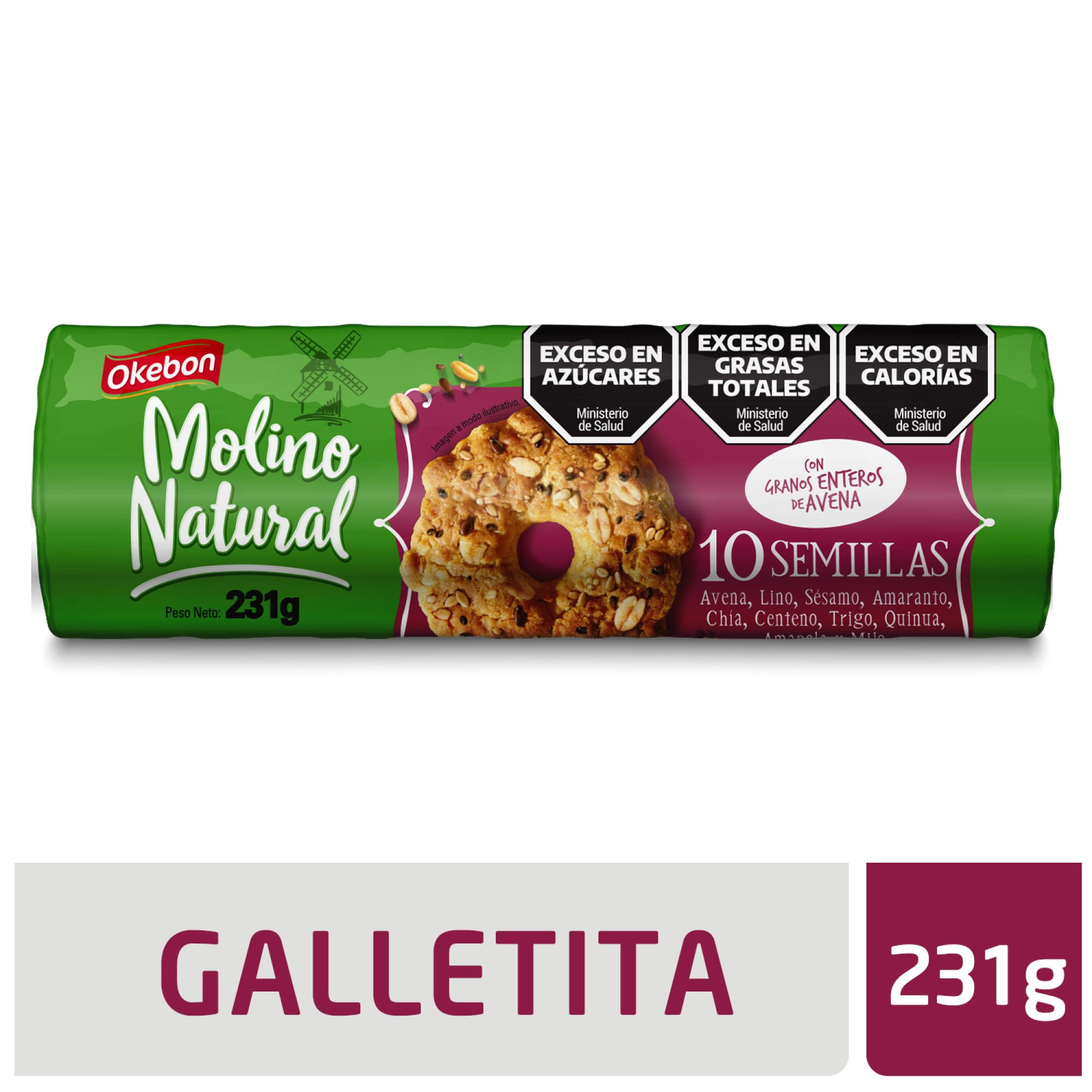 Okebon Molino Natural semillas 231 grs