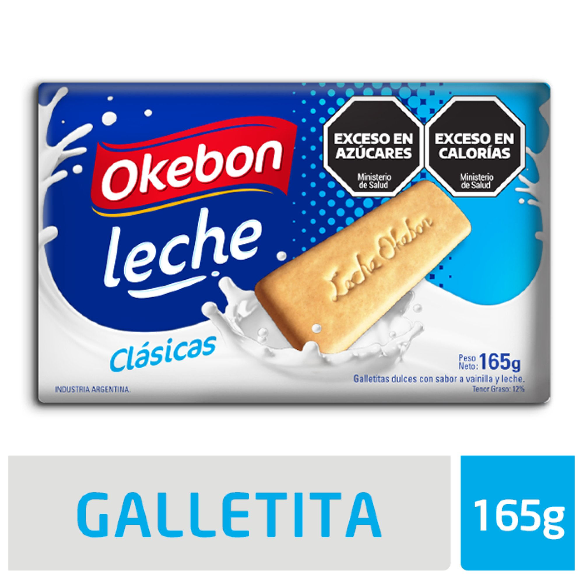Okebon galletas Leche 165 grs