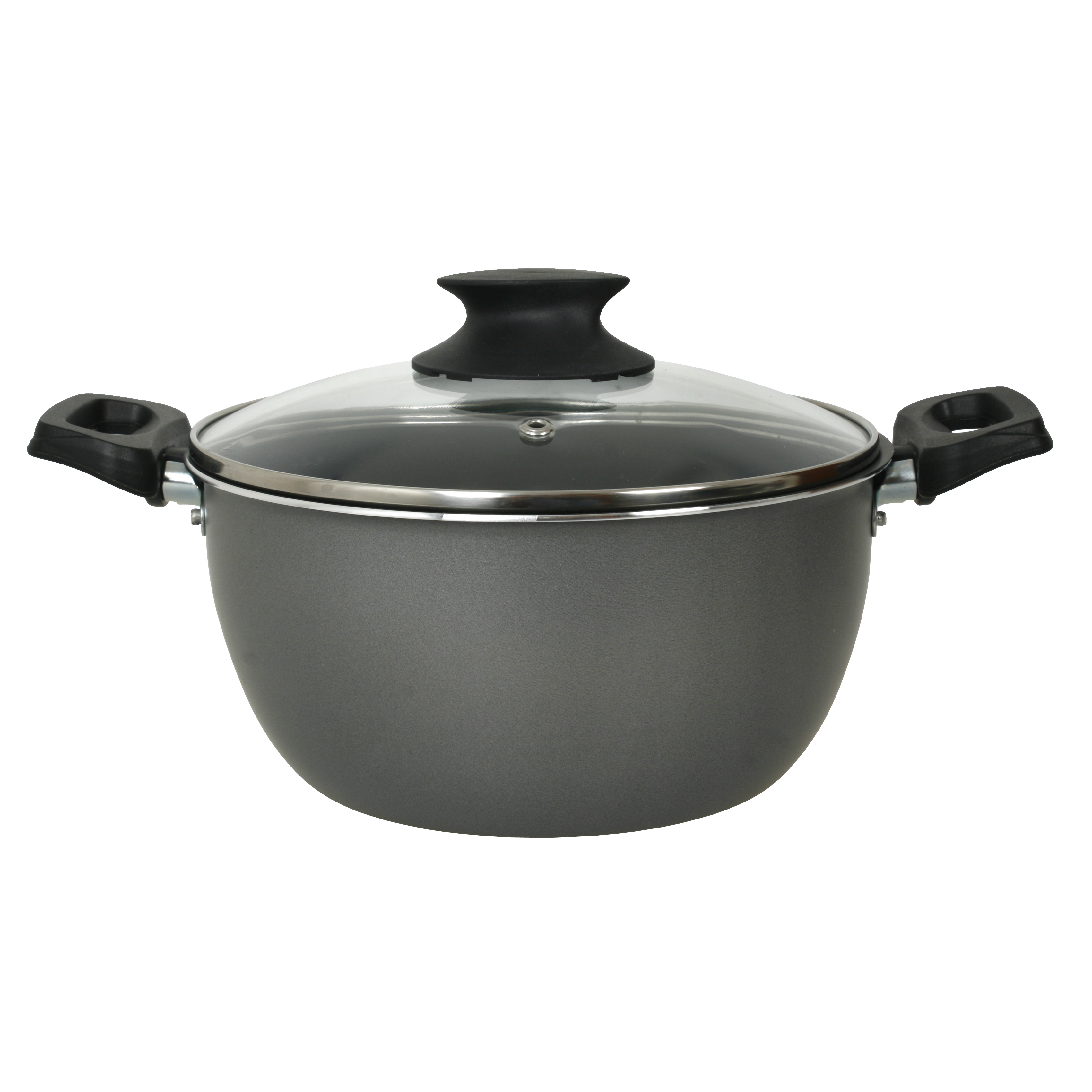 Cacerola Aston 20 Cm Tapa Vidrio Antiadherente