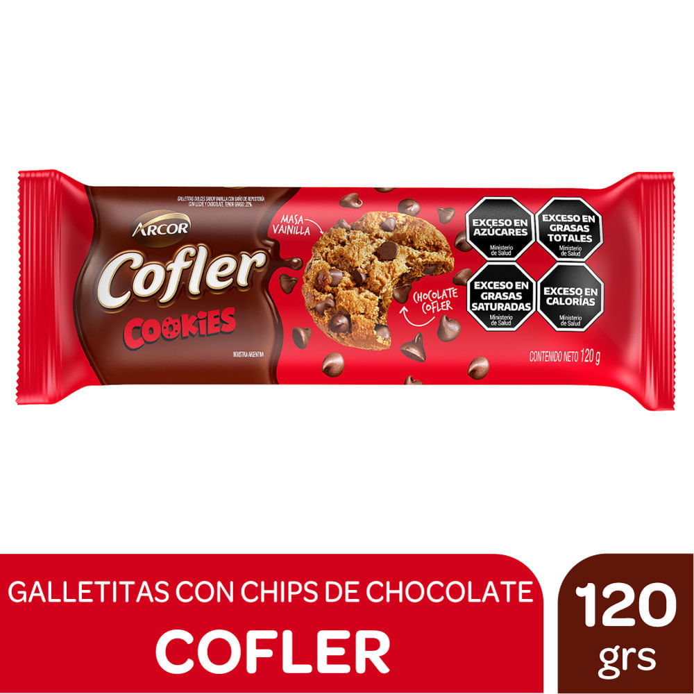 Galletitas Dulces Cofler Con Chips 120gr