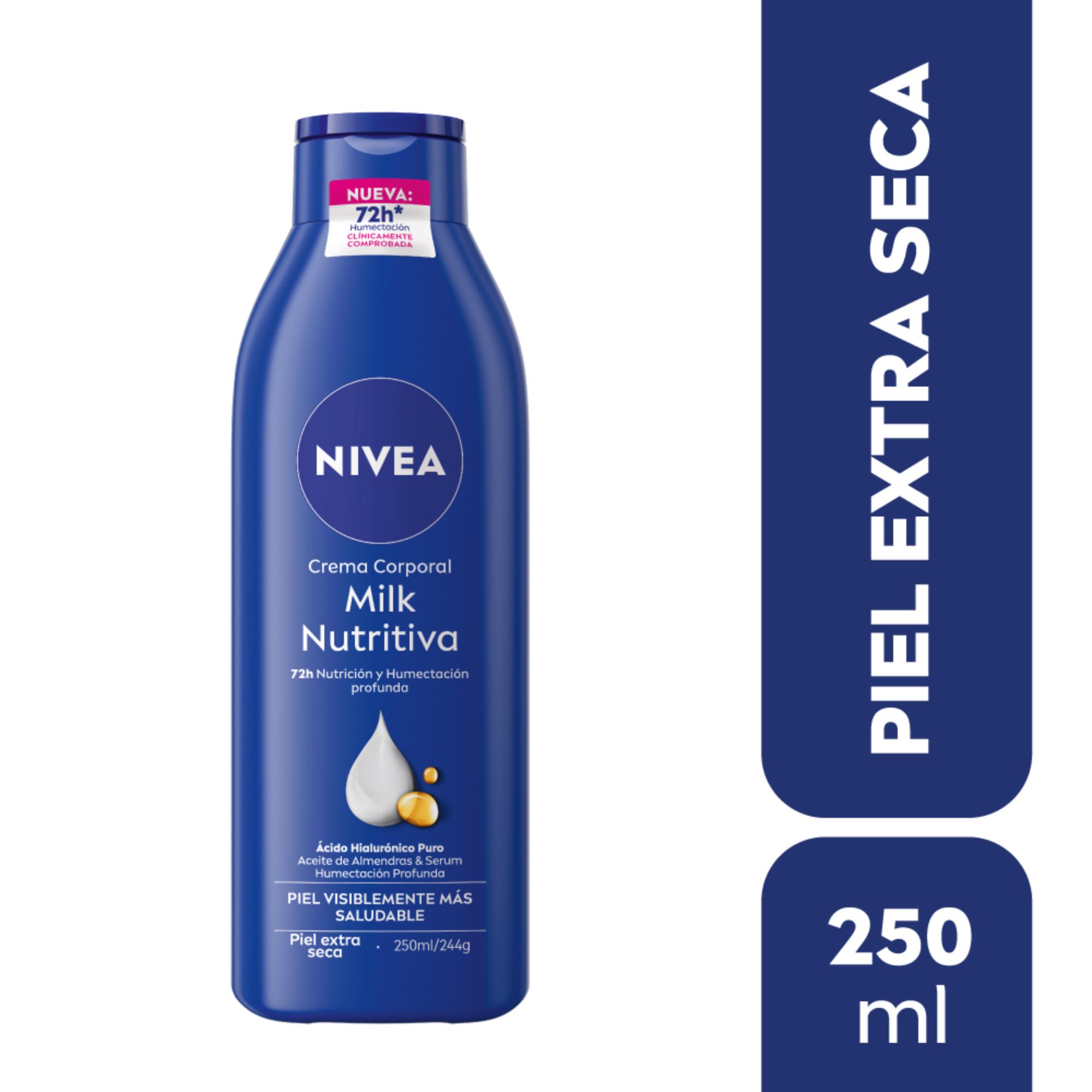 Crema Corporal Hidratante Nivea Milk Nutritiva Para Piel Extra Seca 250 Ml